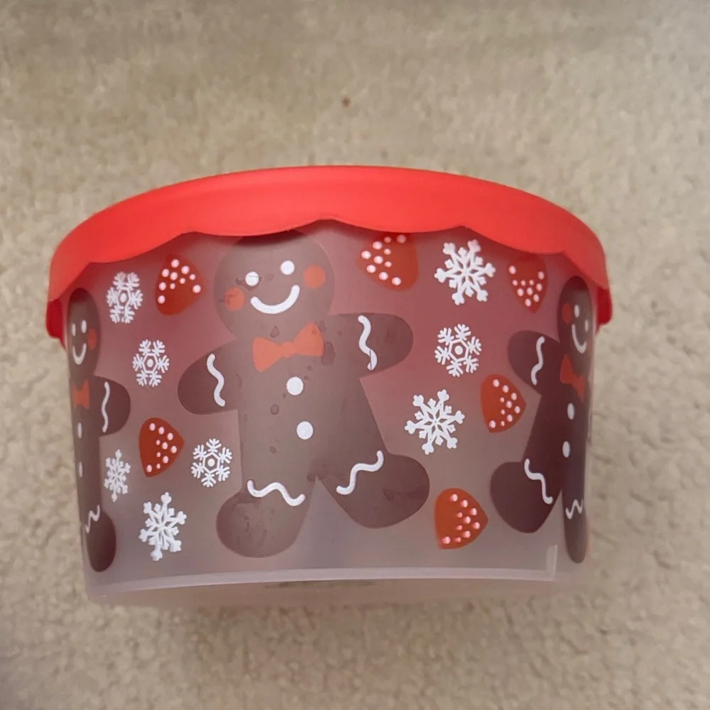 Festive Gingerbread Storage Container - Picture 1 of 3